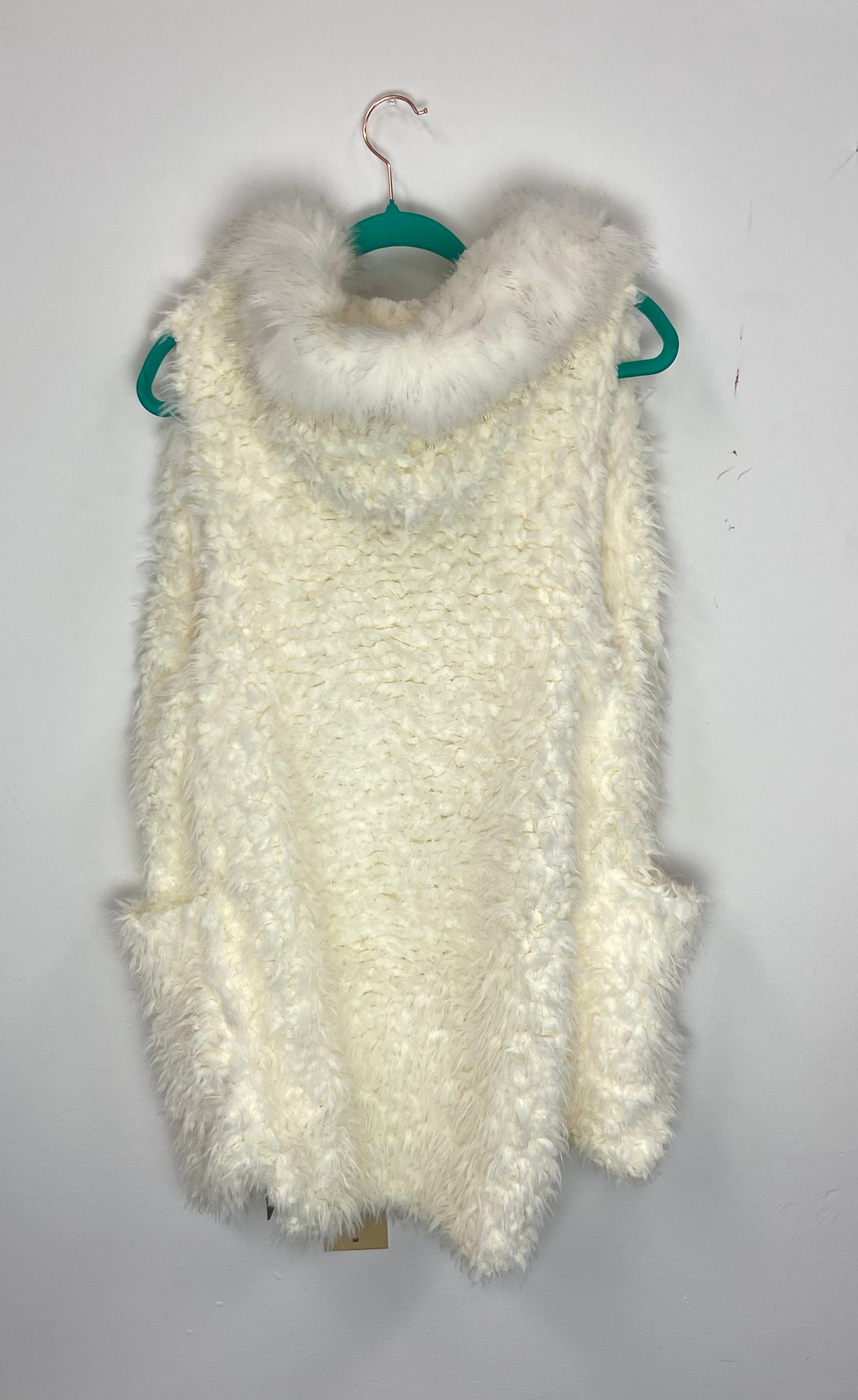 Fury Cream Color Vest with Hood