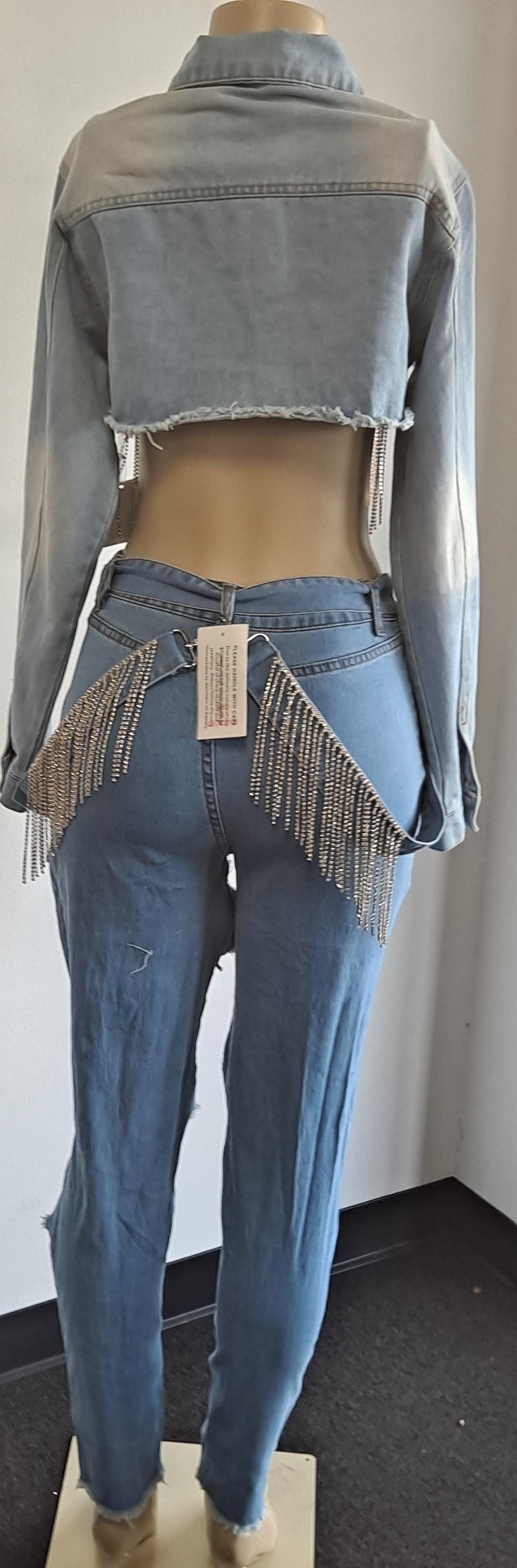 Denim and stones (Jacket and Pants sold separately, price per item)