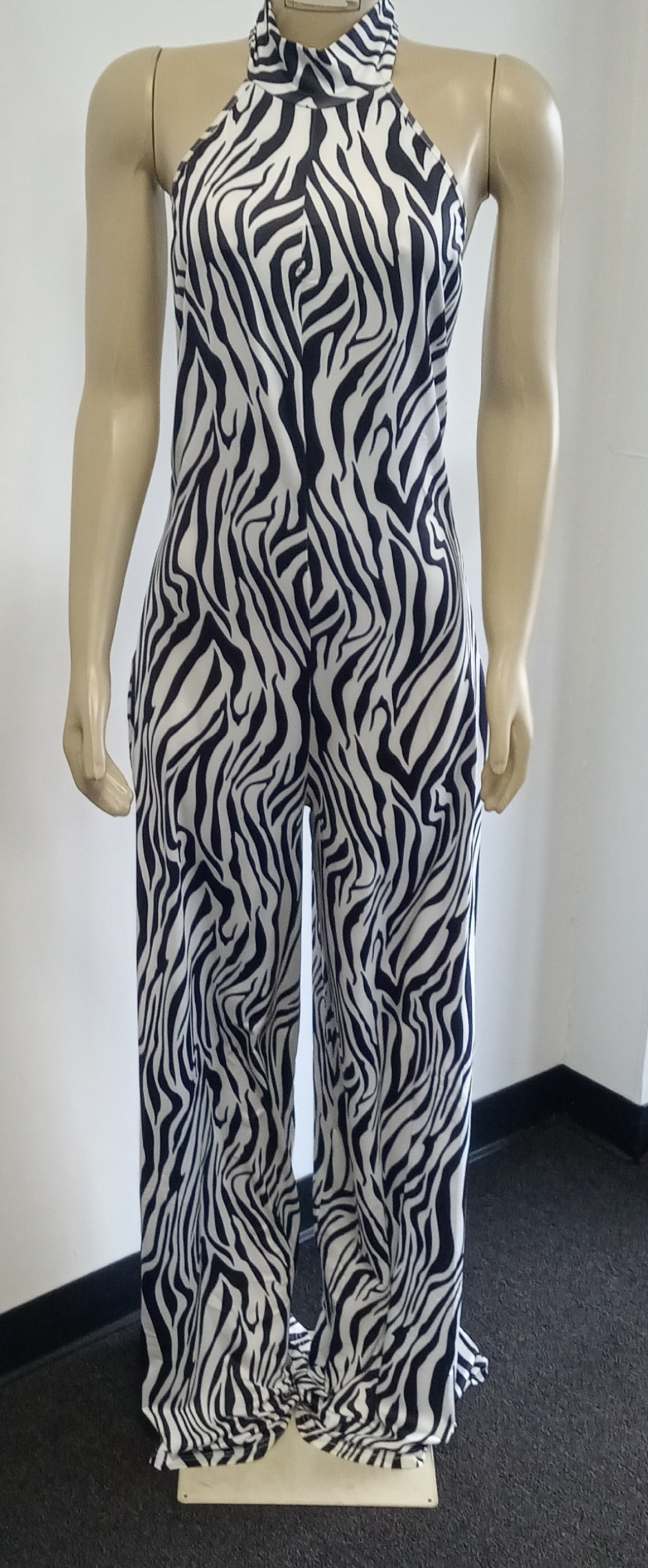 Zebra print jumpsuit