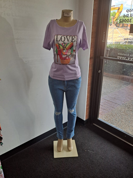 Purple love shirt