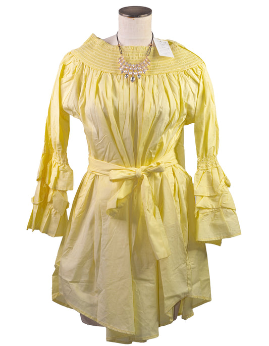 Long Sleeve Blouse (Yellow)